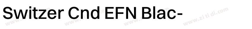 Switzer Cnd EFN Blac字体转换